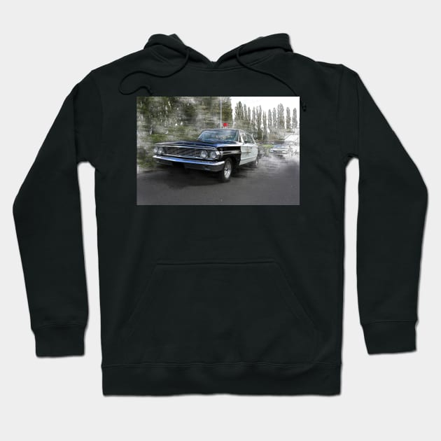 1964 Ford Galaxie 500, Police Car - 02 Hoodie by hottehue